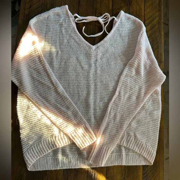 B.P. Light pink light knit sweater. Size 8. - Picture 1 of 4